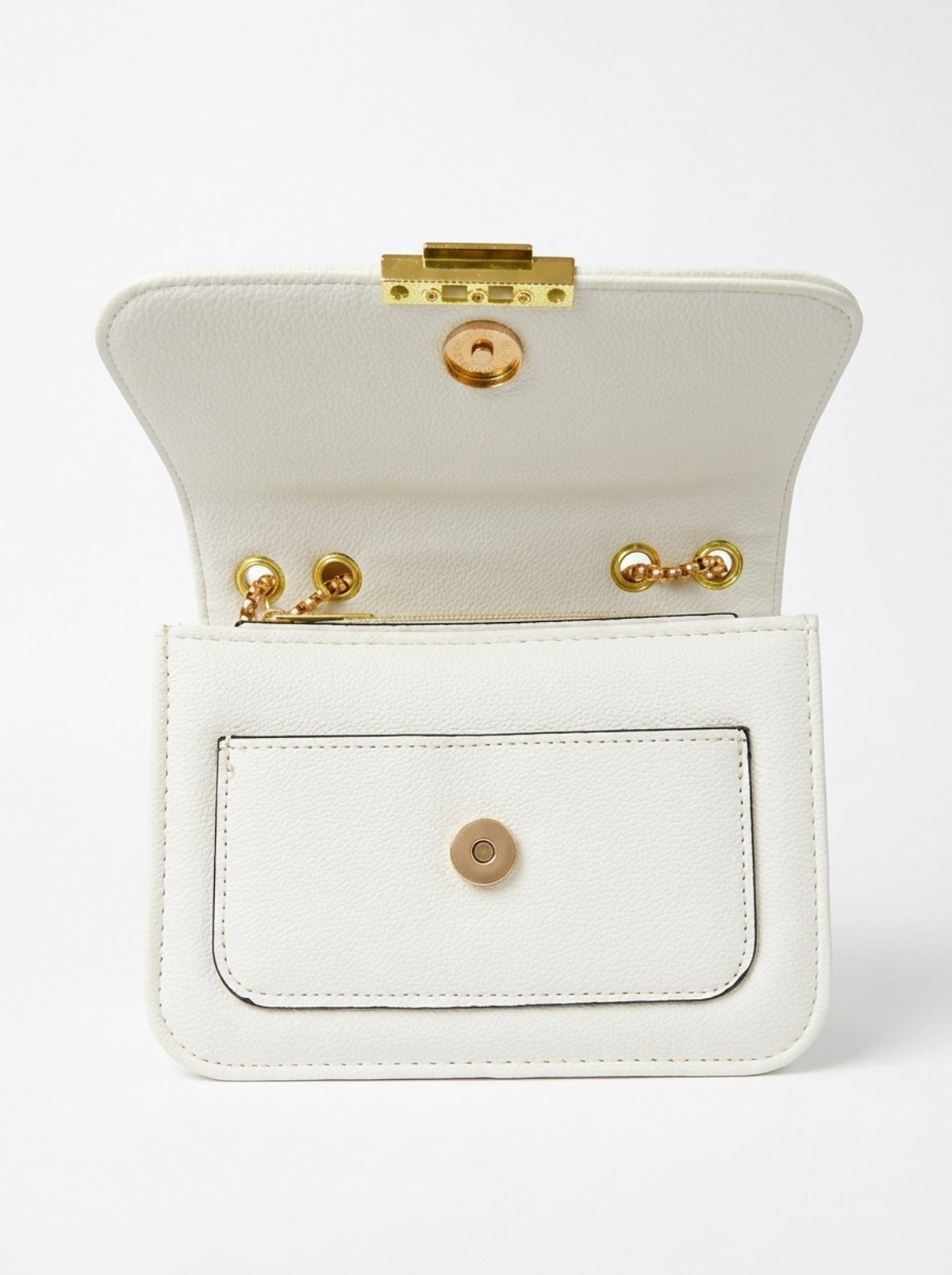 Cartera Blanca Elegante para Mujer | Correa de Cadena | Diseño Moderno y Versátil - 2