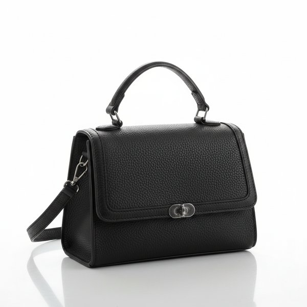 Cartera Elegante Blanca con Asa Superior y Correa Ajustable