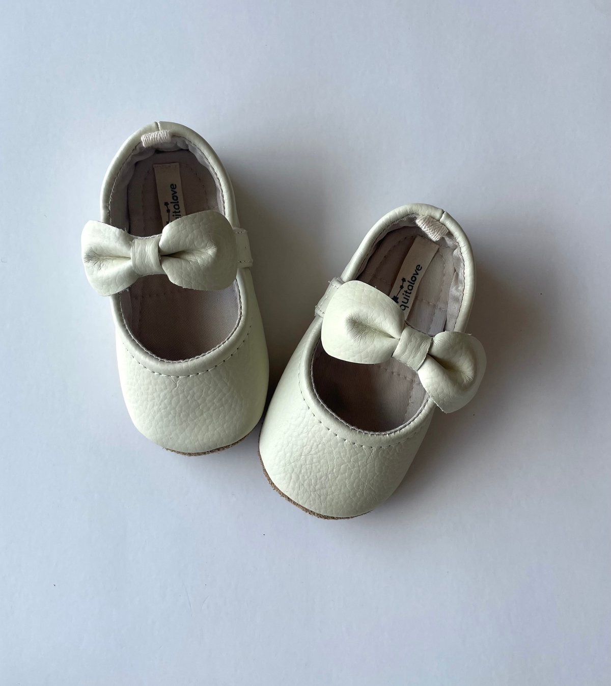 Mary Janes cuero marfil 