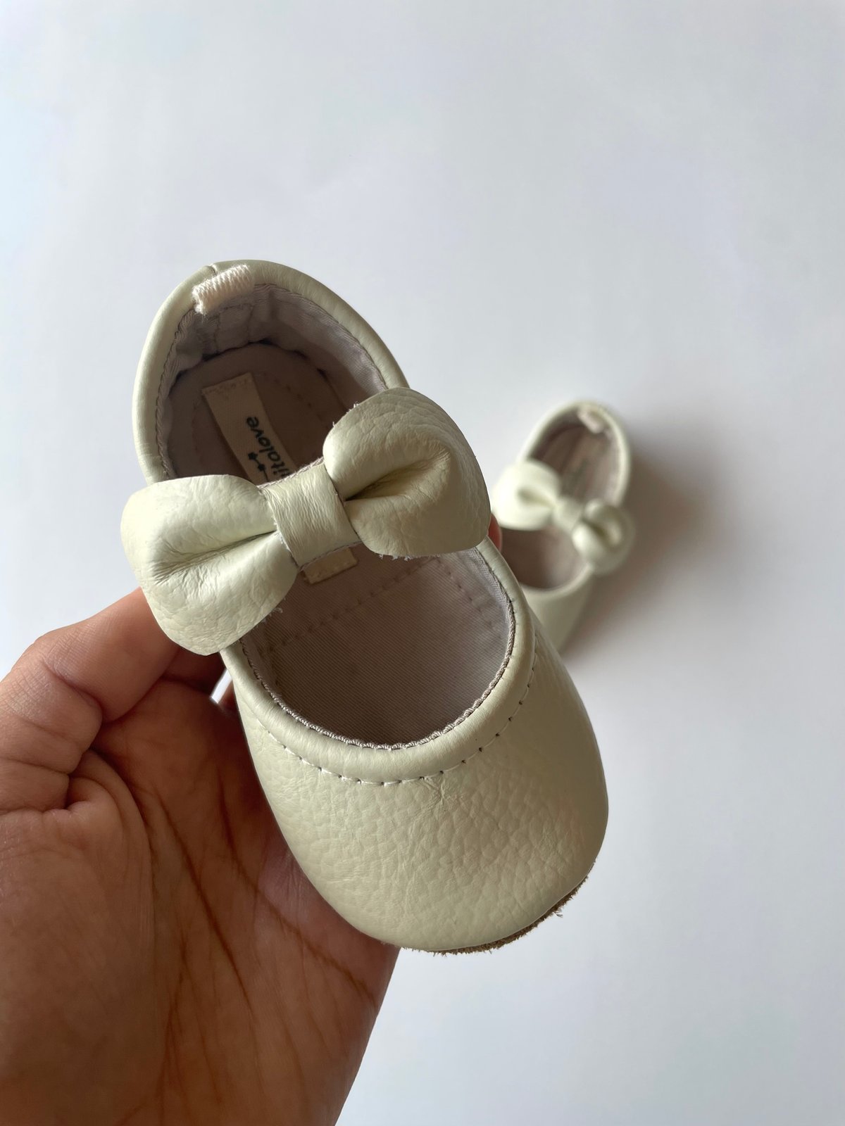 Mary Janes cuero marfil 