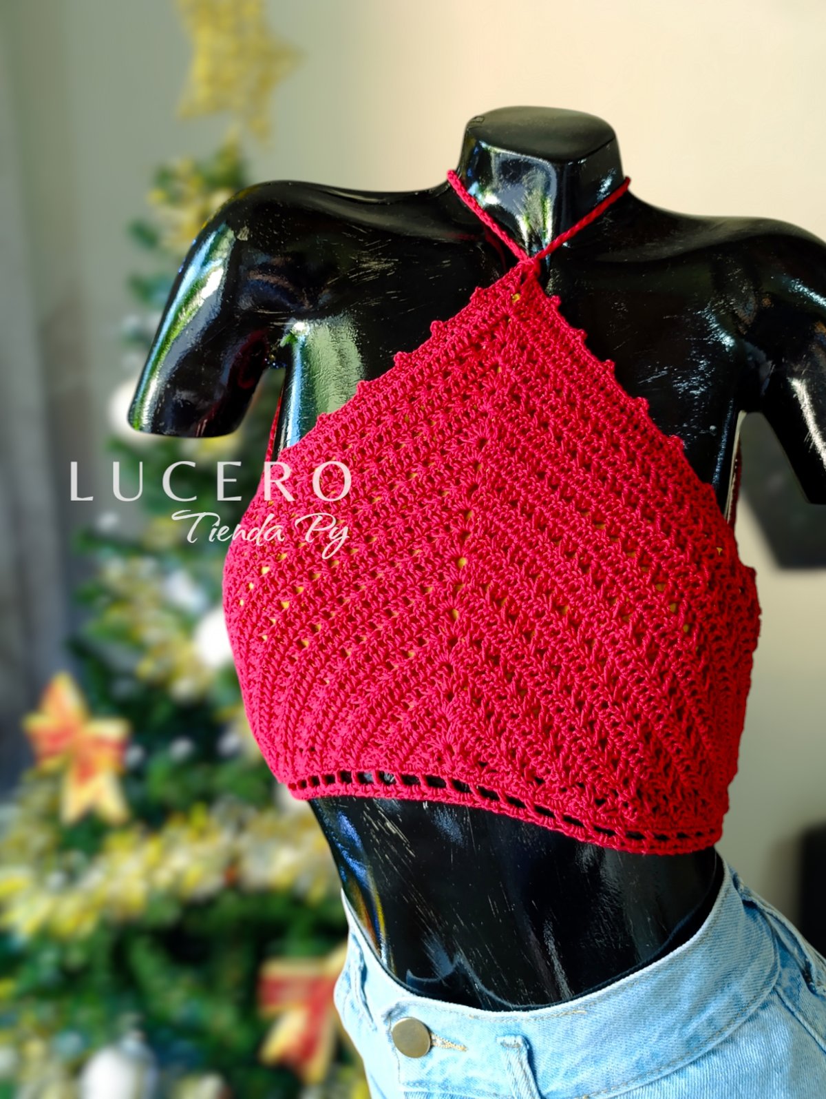 Top Triangular de Crochet - 2