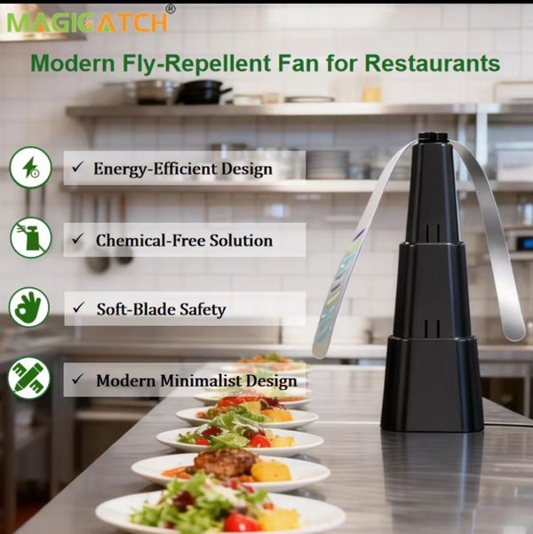 Ventilador Repelente de Moscas de Mesa