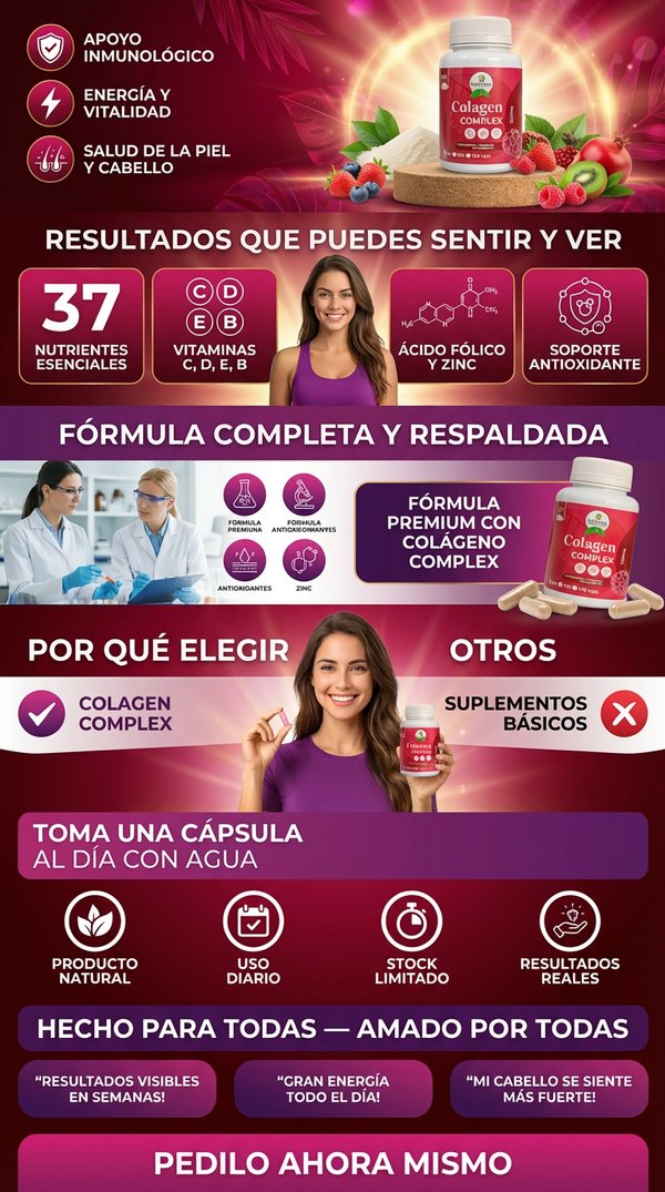 COLÁGENO COMPLEX — Uni Ervas (60 Cápsulas / 500 mg)