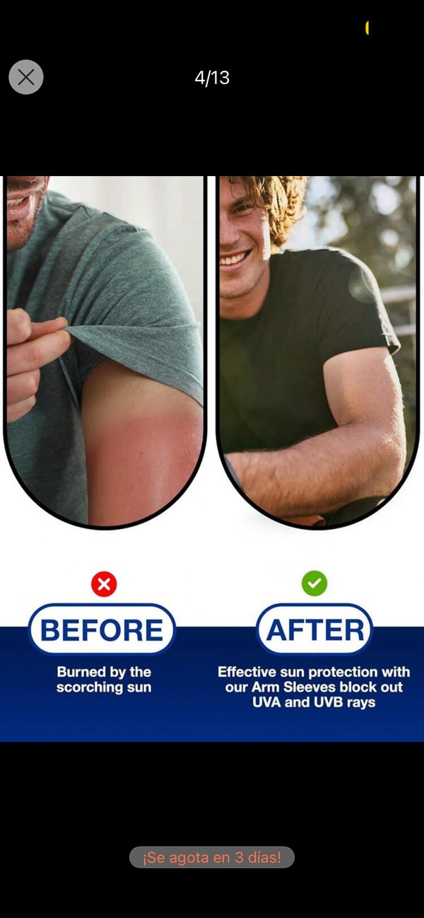 Mangas para protección solar 