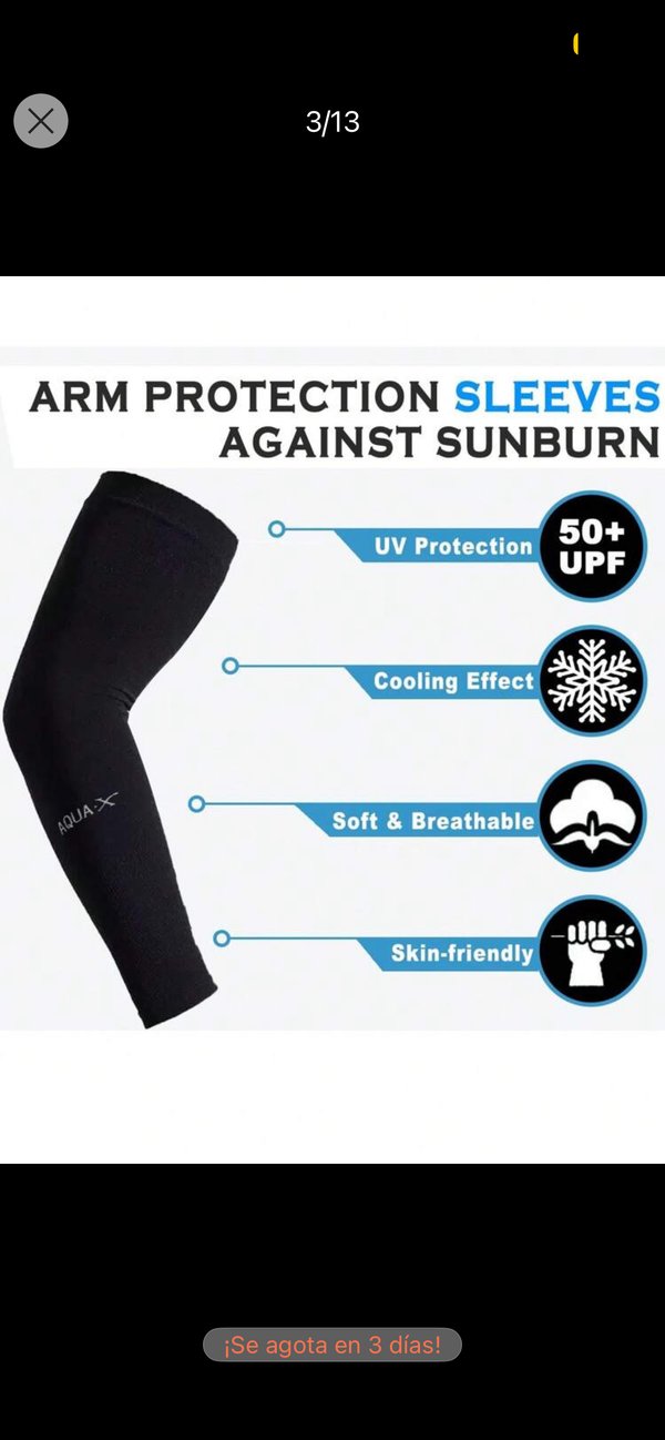 Mangas para protección solar 