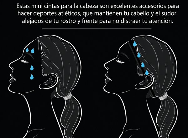Cinta Antideslizante Deportiva para el Cabello