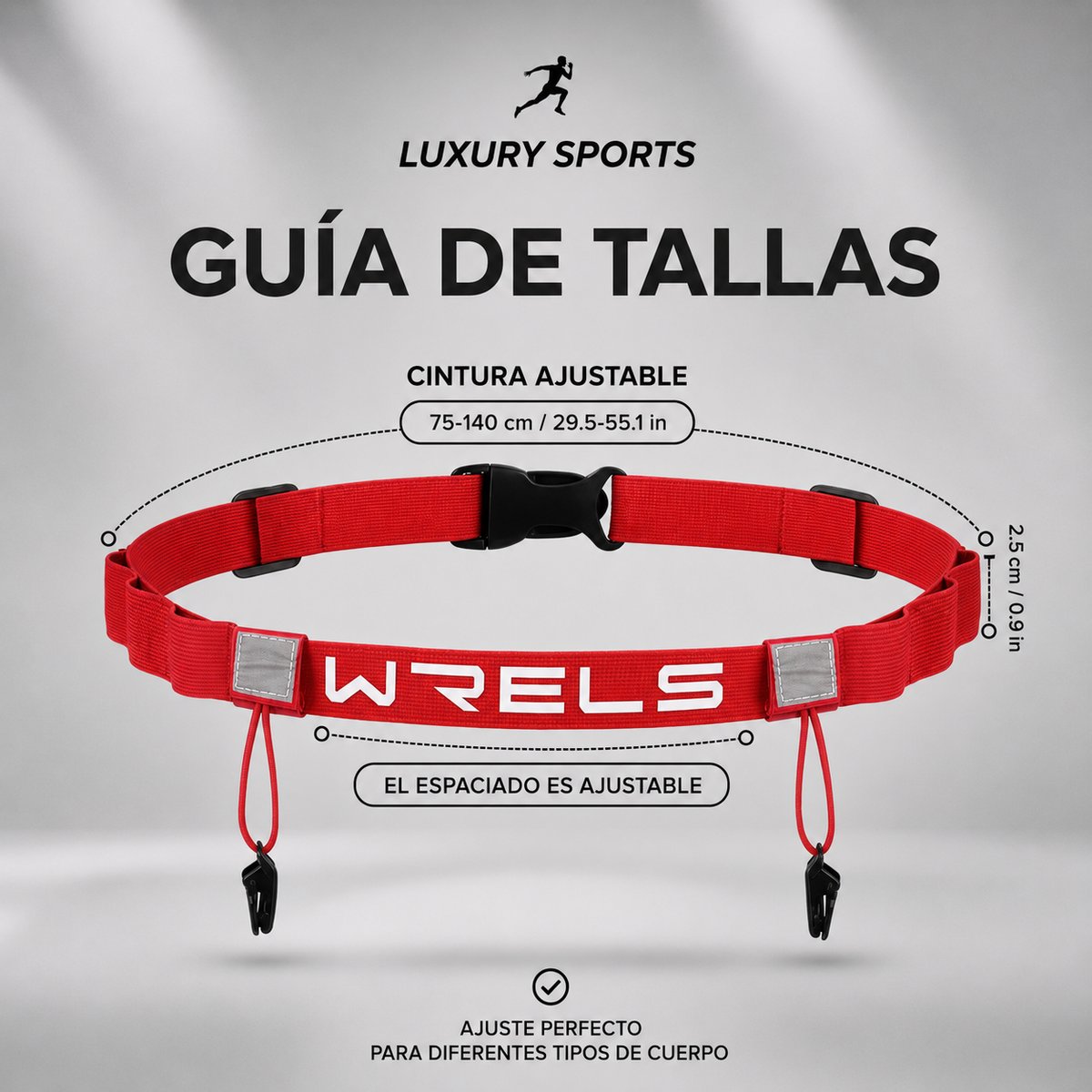 PORTA DORSAL WRELS - ROJO