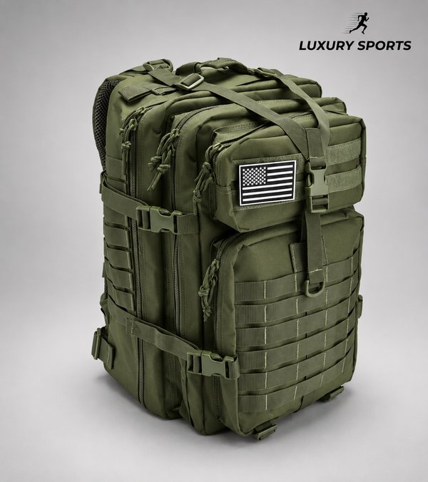 MOCHILA TÁCTICA 45 LITROS - VERDE MUSGO