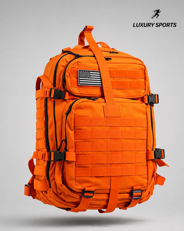 MOCHILA TACTICA 45 LITROS - NARANJA