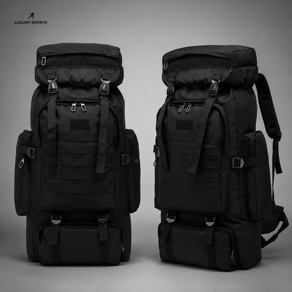 MOCHILA TÁCTICA 80 LITROS - NEGRO