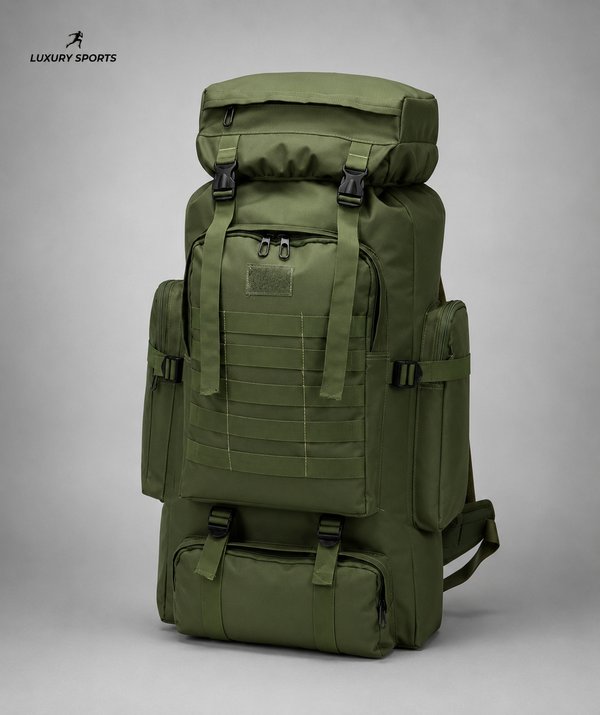 MOCHILA TÁCTICA 80 LITROS - VERDE MUSGO