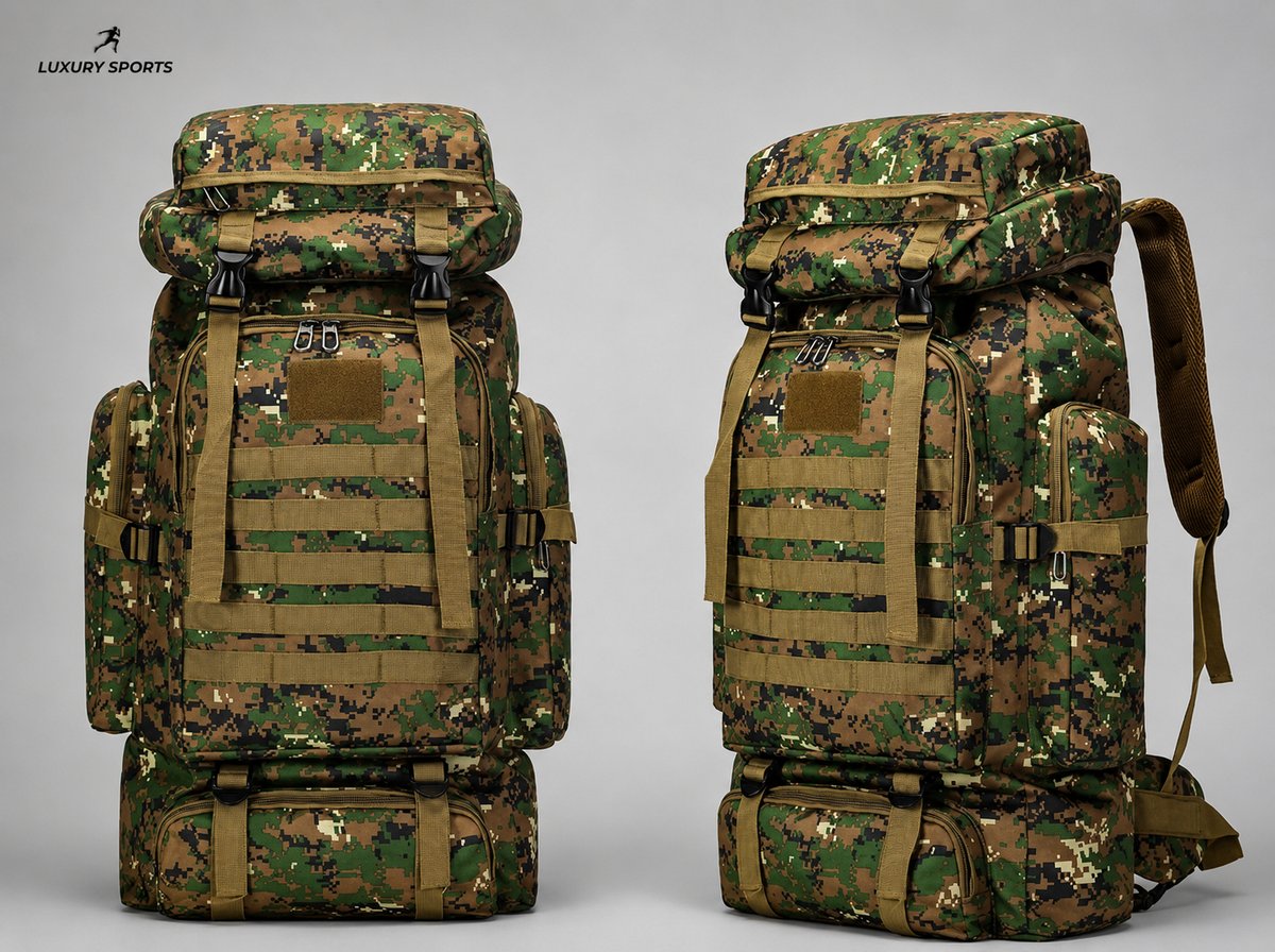 MOCHILA TACTICA 80 LITROS - MILITAR