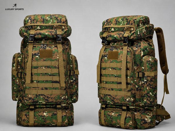 MOCHILA TACTICA 80 LITROS - MILITAR