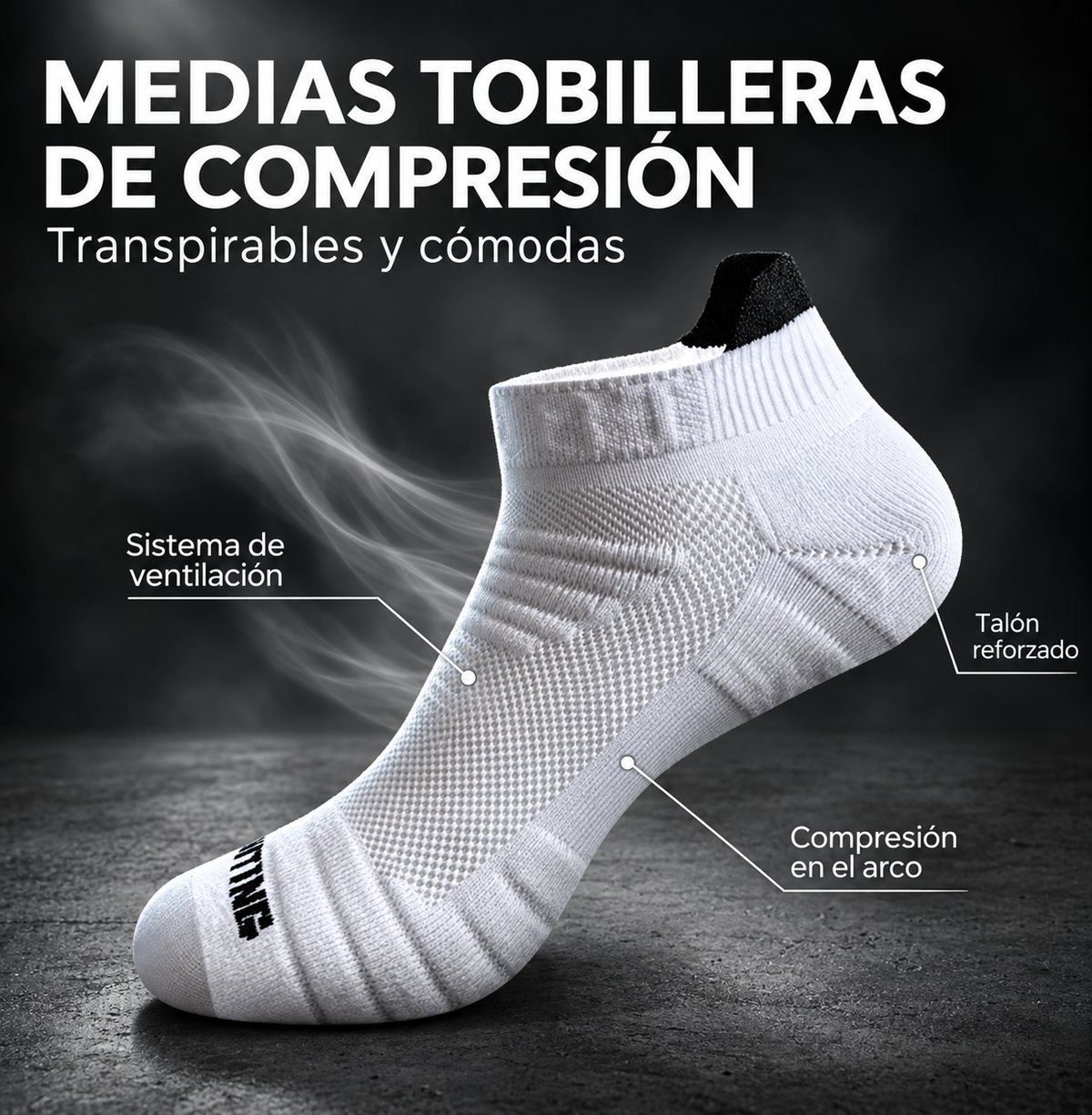 Medias Tobilleras de Compresión Active - 2