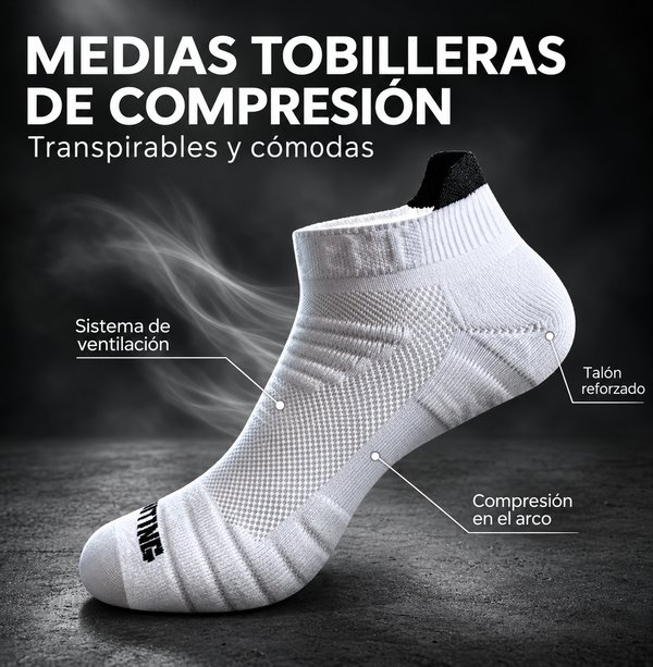 Medias Tobilleras de Compresión Active