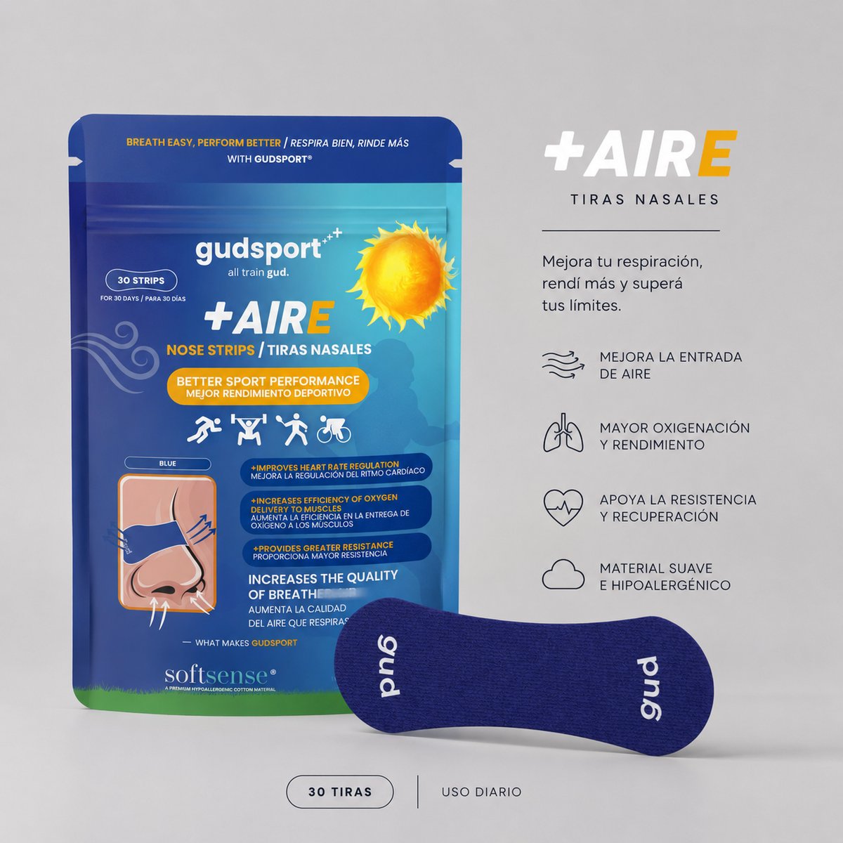 GUDSPORT +AIRE - PACK 30 UNID