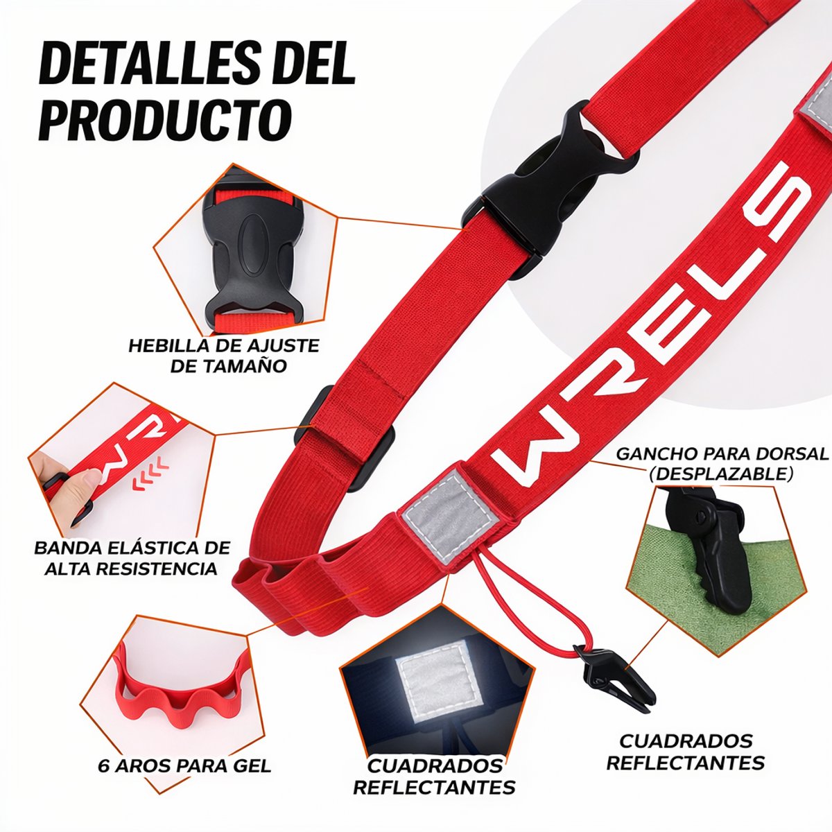 PORTA DORSAL WRELS - ROJO - 2