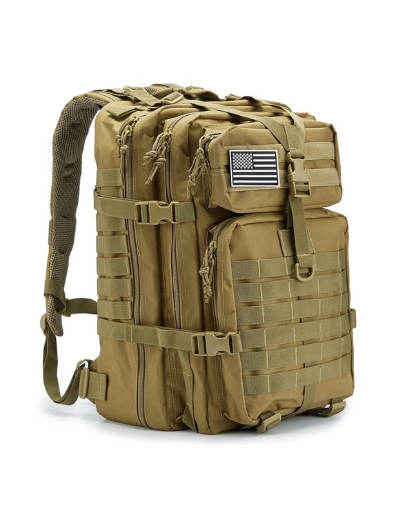 MOCHILA TACTICA 45 LITROS - CAQUI