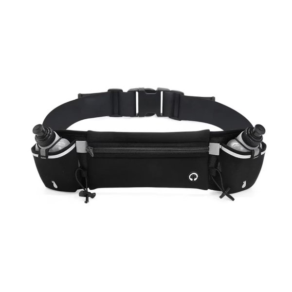 RIÑONERA CON BIDONES - NEGRO