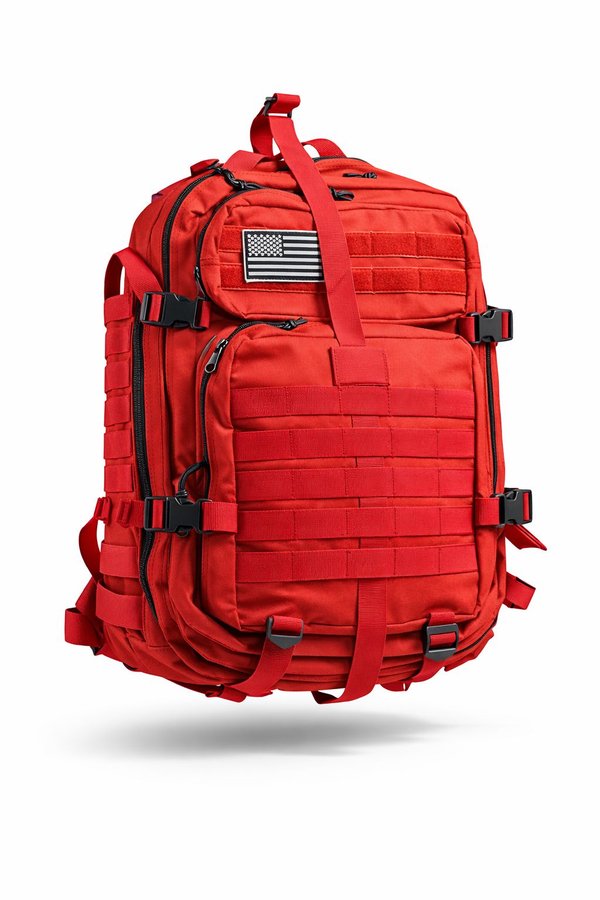 MOCHILA TÁCTICA 45 LITROS - ROJO