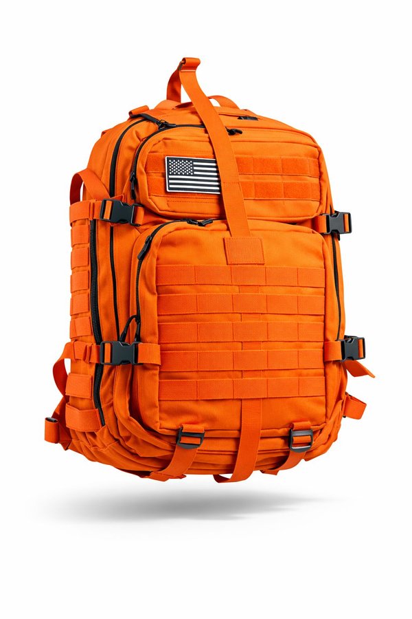 MOCHILA TACTICA 45 LITROS - NARANJA
