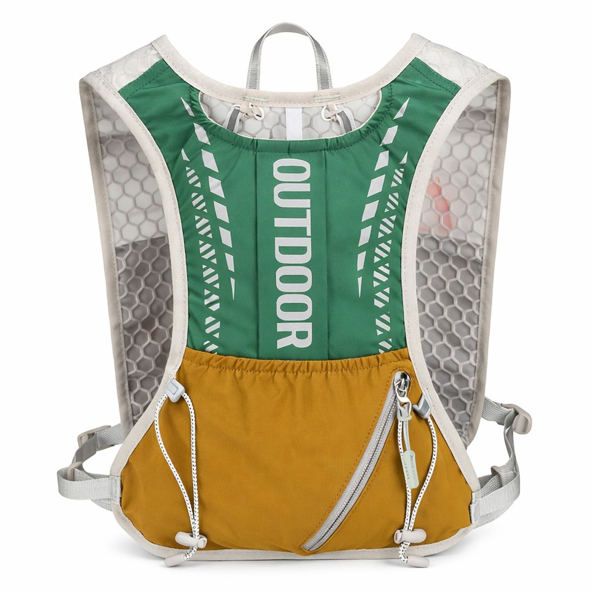 MOCHILA OUTDOOR - 7 LITROS - VERDE / MARRÓN