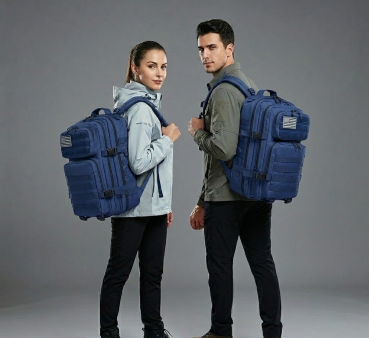 MOCHILA TÁCTICA 45 LITROS - AZUL