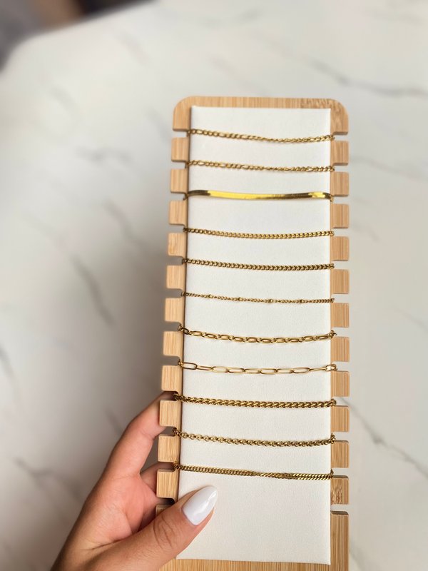 Pulseras de Arcero Inoxidable enchapado en Oro de 18k