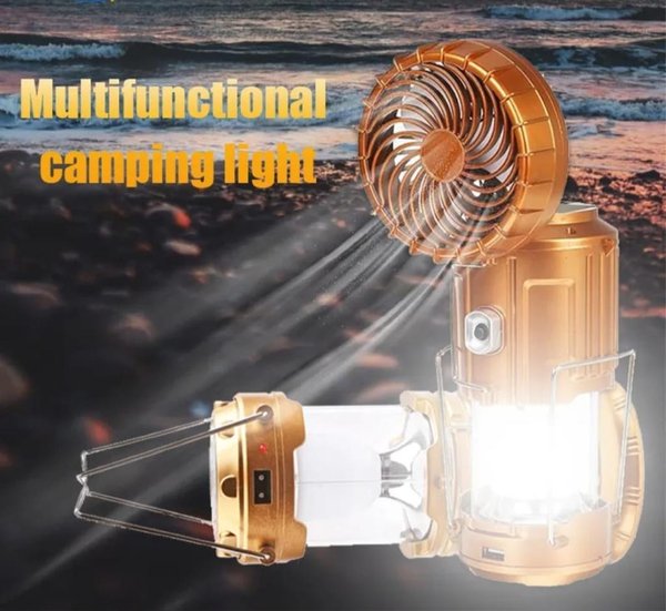 Luz Emergencia Ventilador Y Cargador