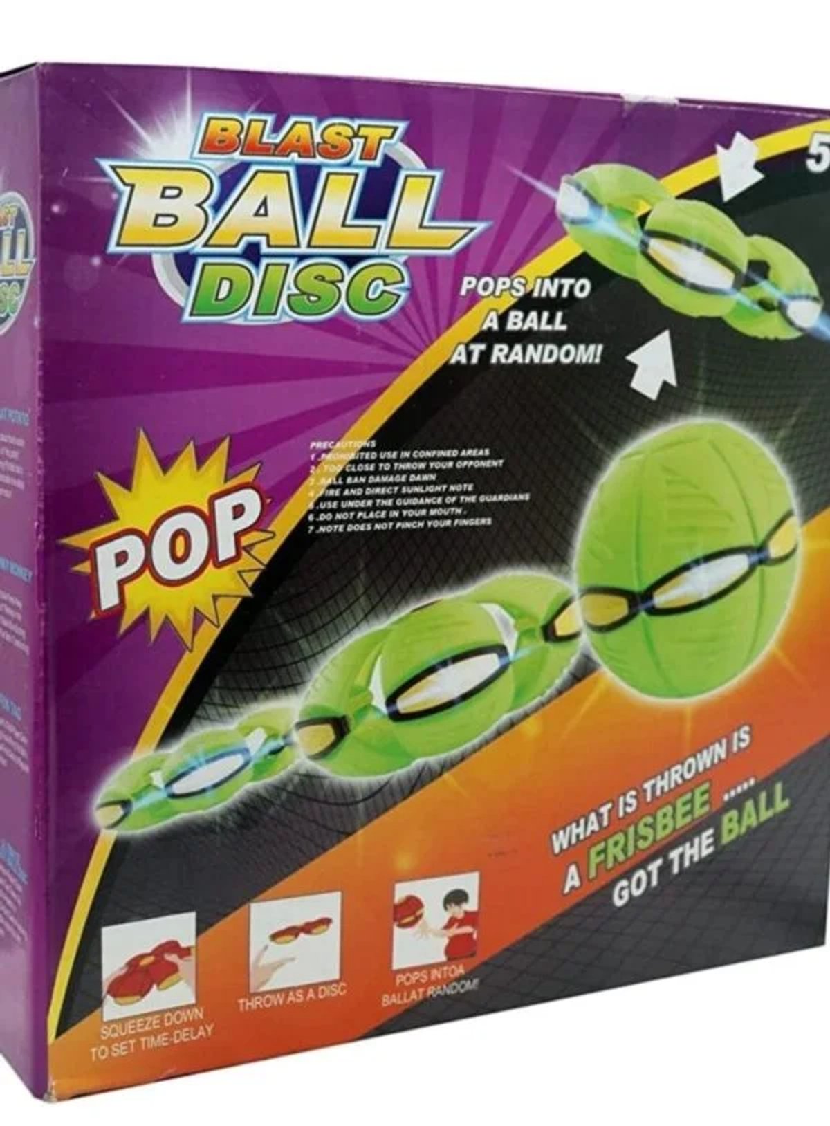 Blast ball disc