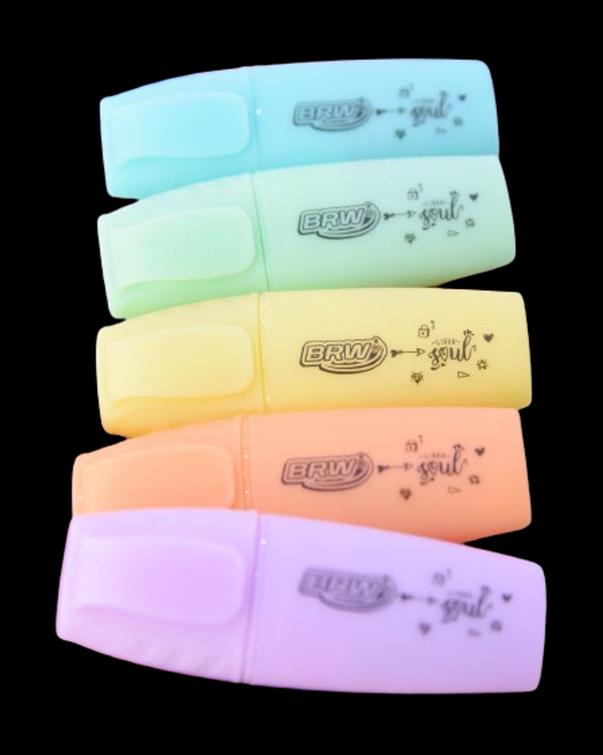 Resaltadores mini marca BRW