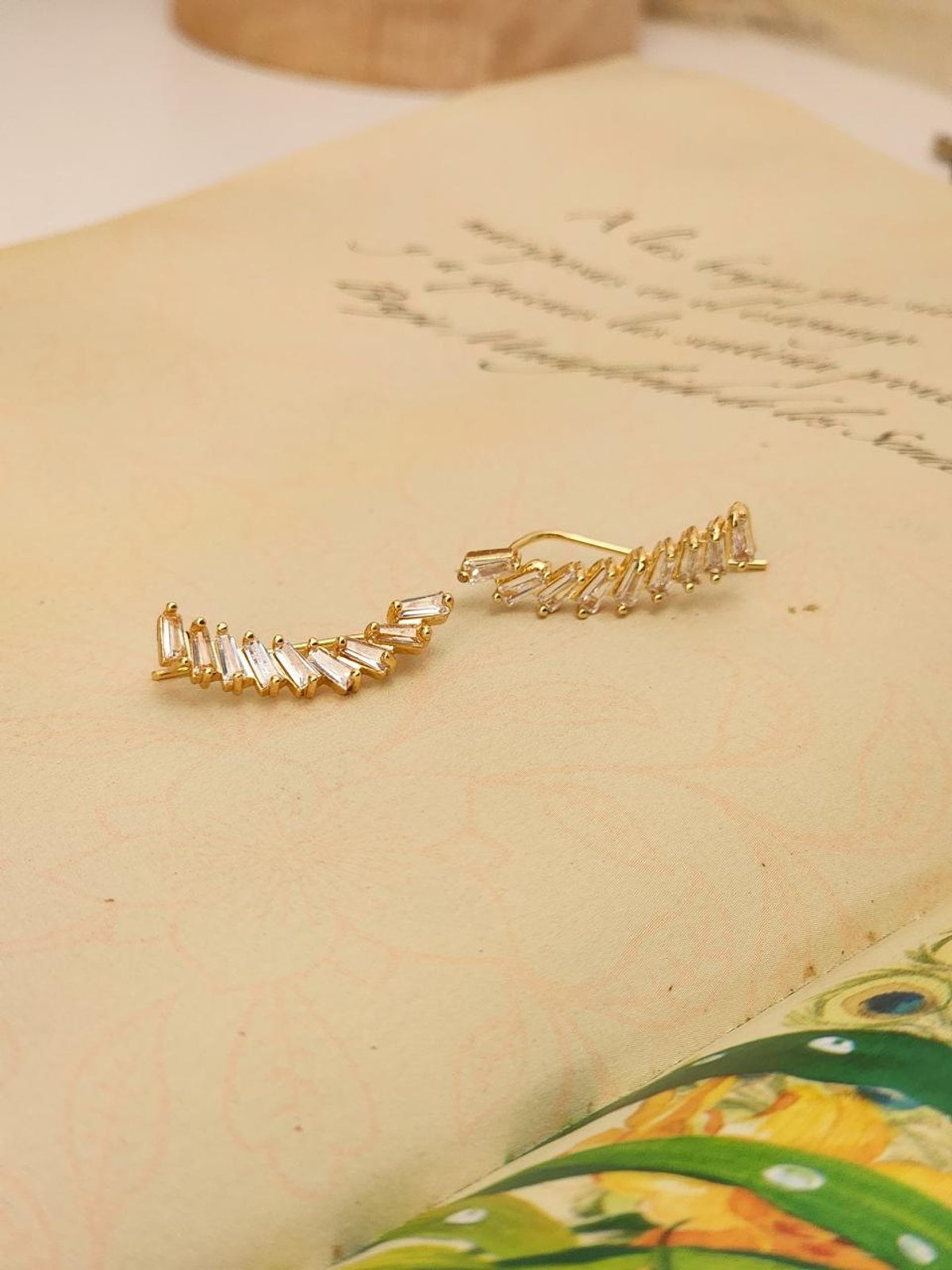 Aros colgantes baguettes