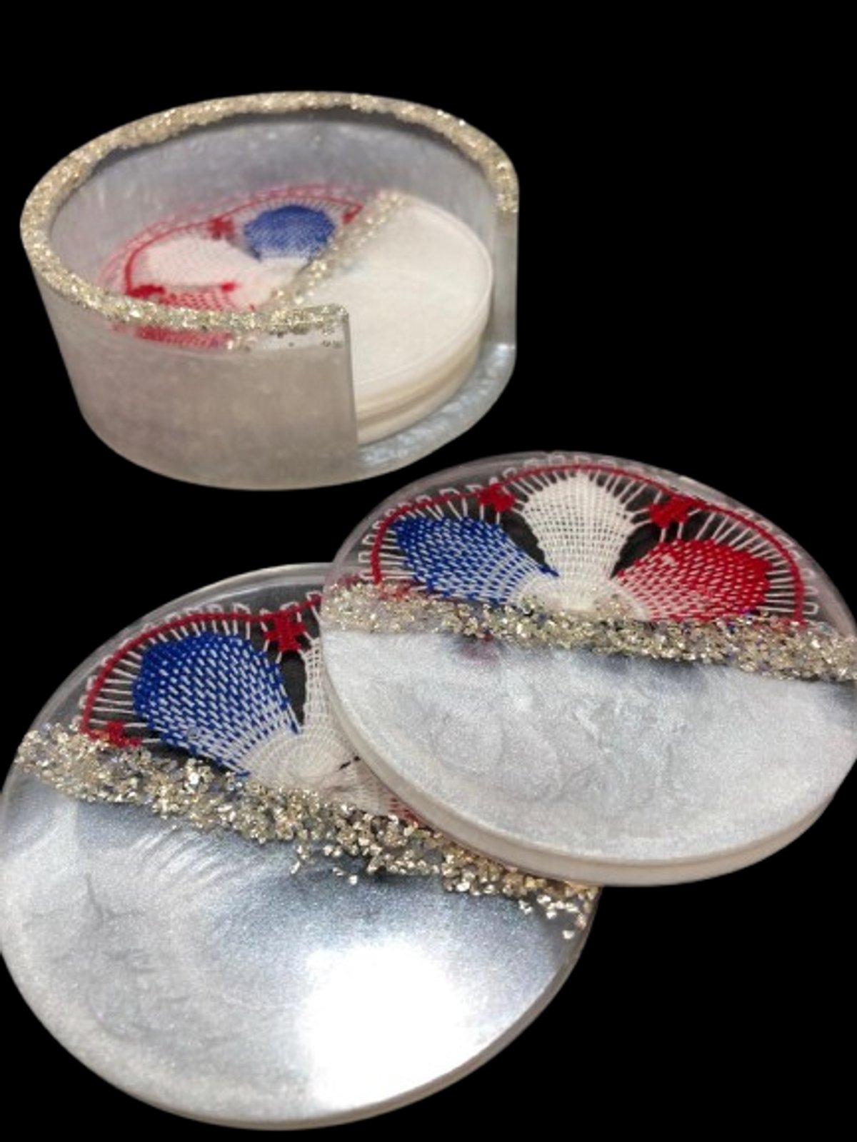 Posa vasos de resina