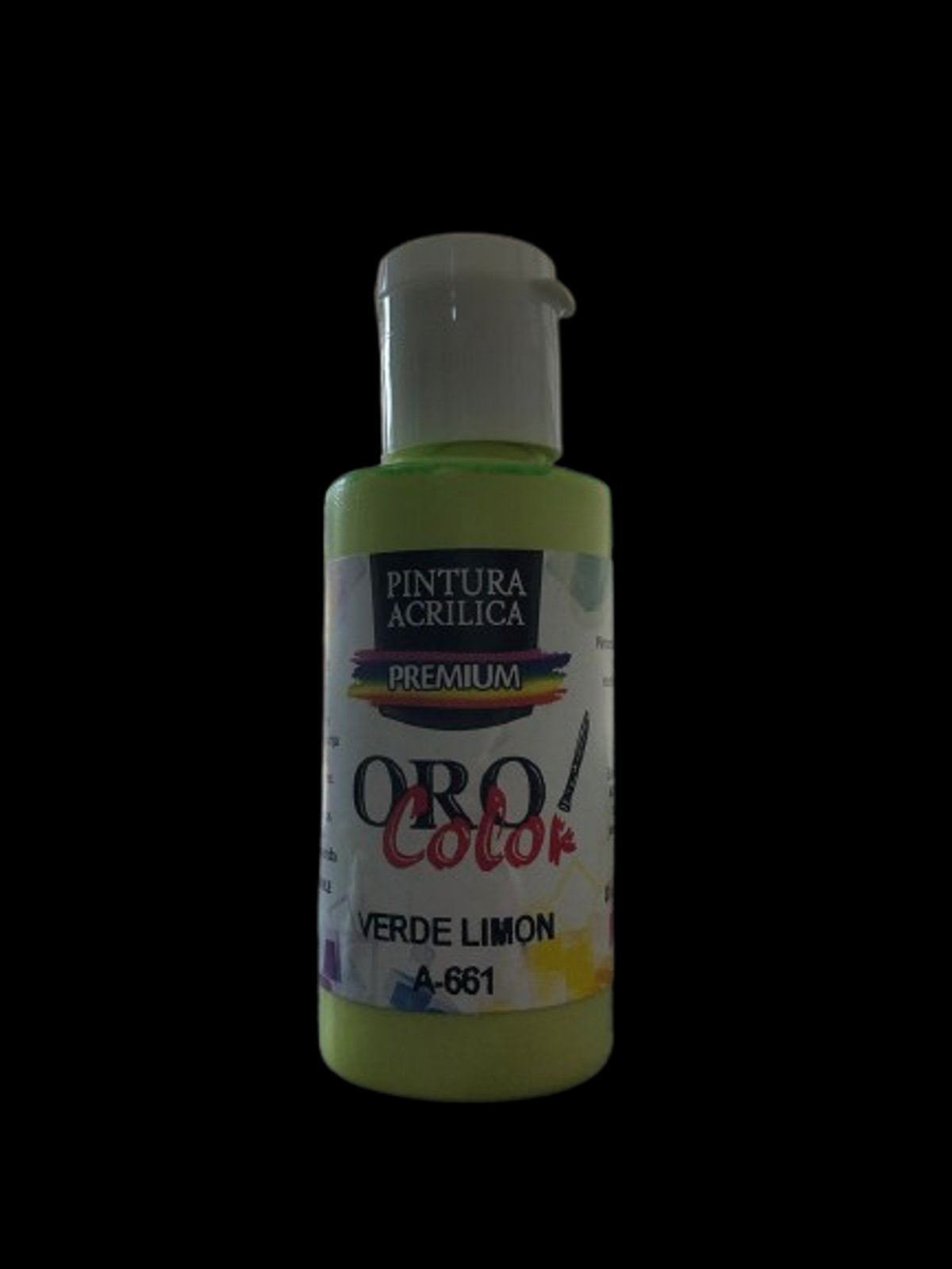 Pintura Acrílica Oro Color - Verde Limón 60ML
