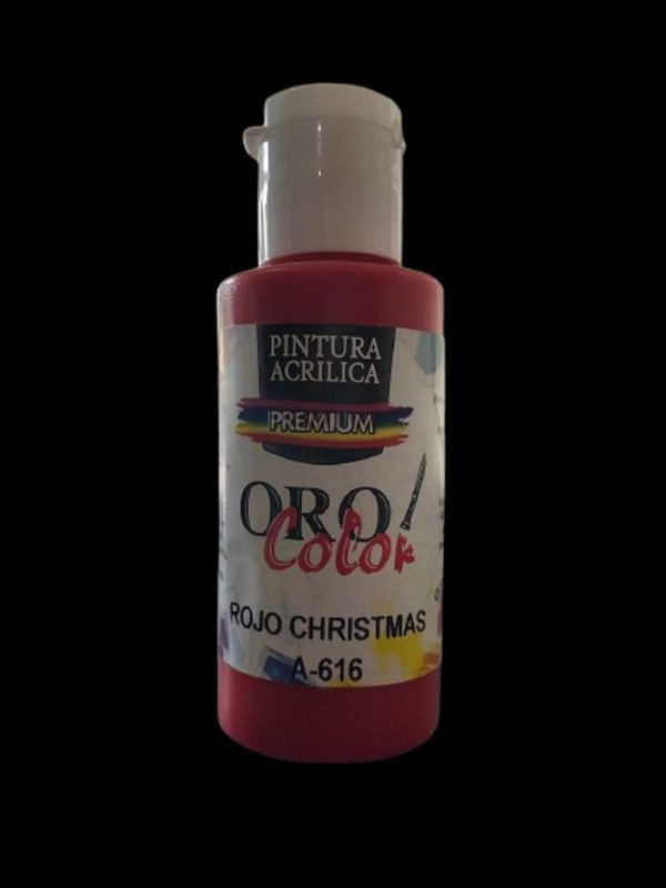 Pintura Acrílica Oro Color - Rojo Christmas 60ML