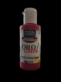 Pintura Acrílica Oro Color - Rojo Christmas 60ML