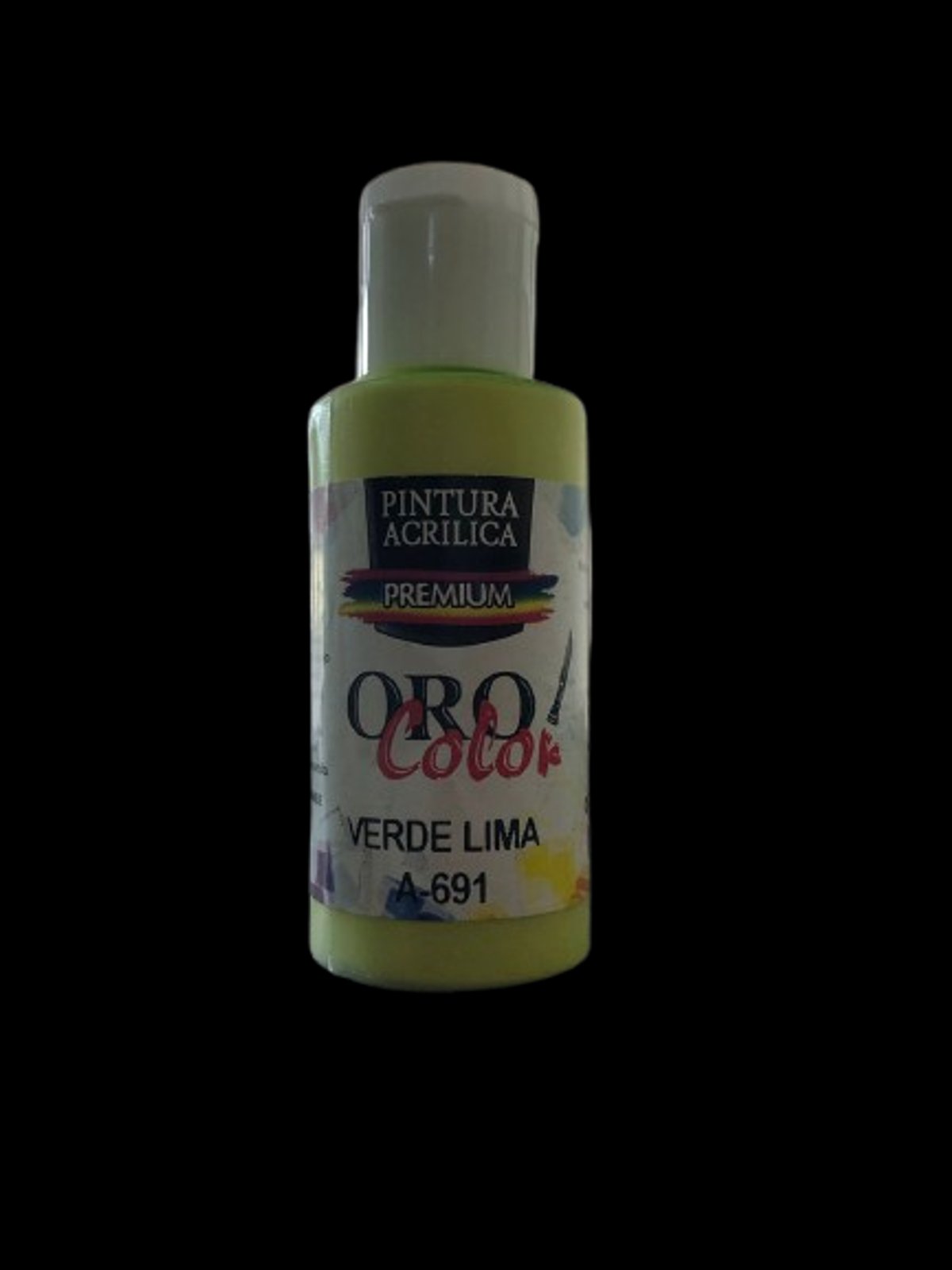 Pintura Acrílica Oro Color - Verde Lima 60ML