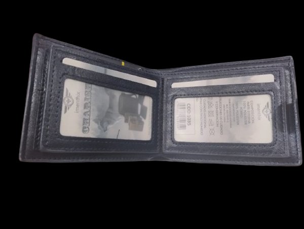 Billetera para caballero con broche magnético 