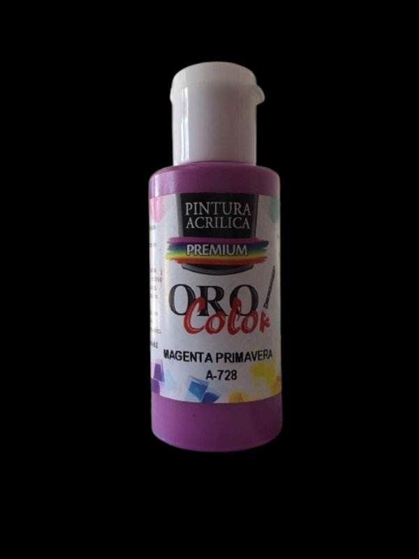 Pintura Acrílica Oro Color - Magenta Primavera 60ML