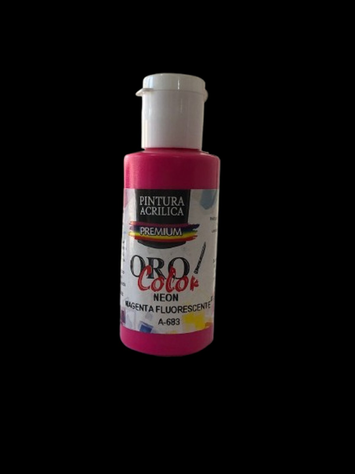 Pintura Acrílica Oro Color - Magenta Fluorescente NEON 60ML