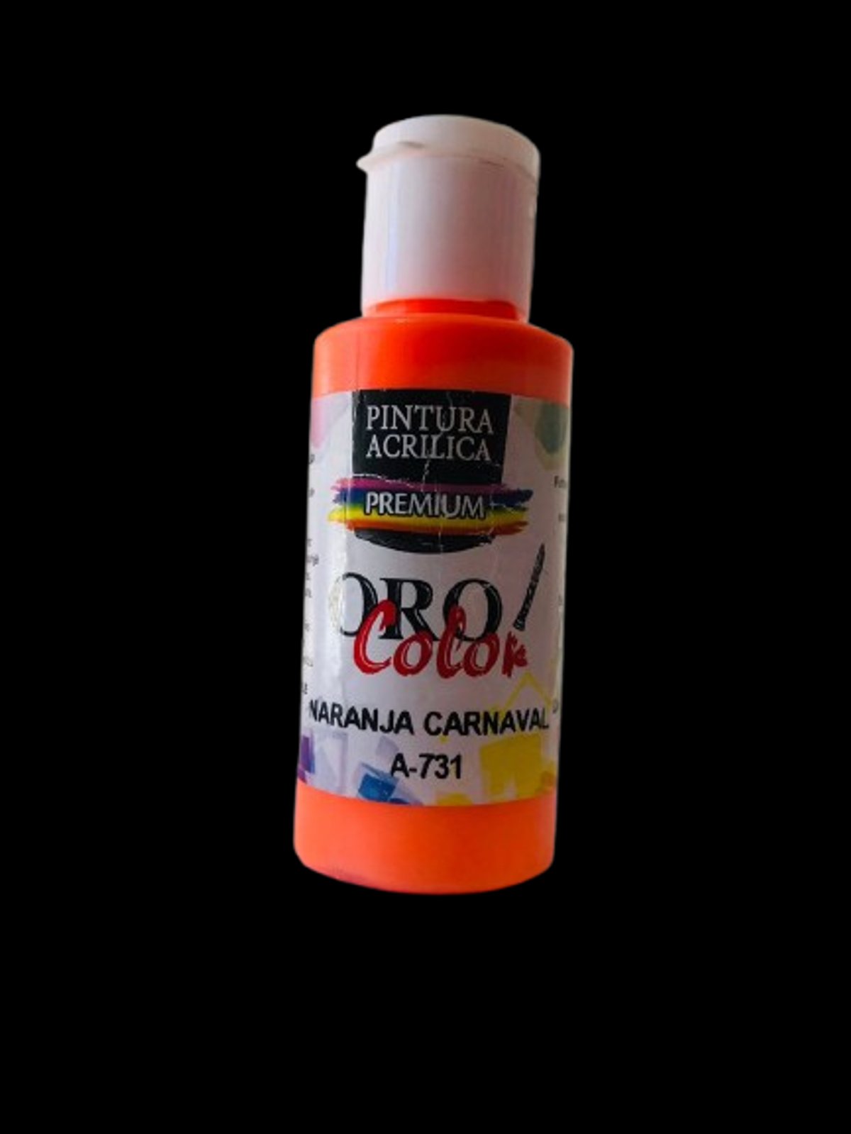 Pintura Acrílica Oro Color - Naranja Carnaval 60ML