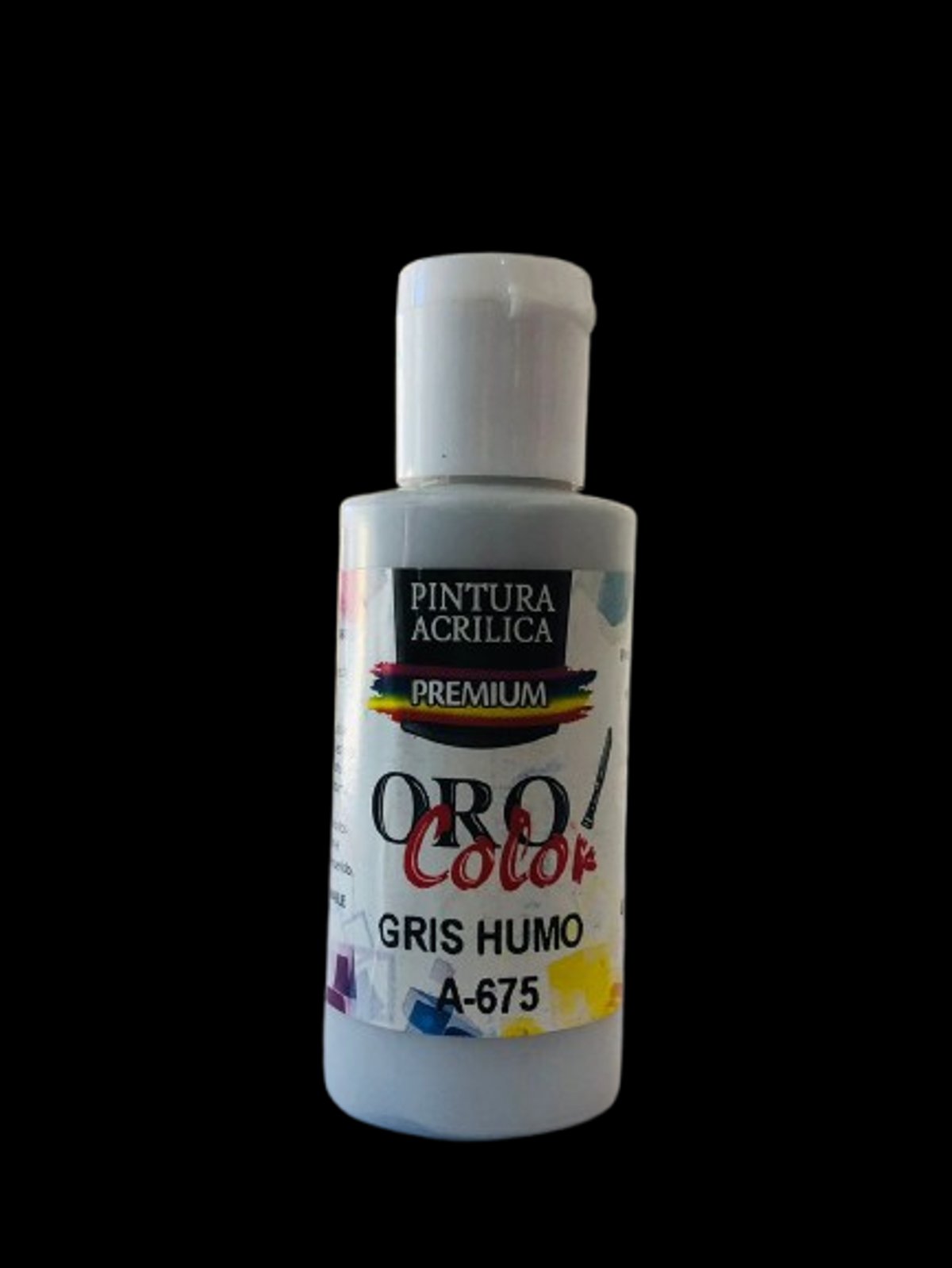 Pintura Acrílica Oro Color - Gris Humo 60ML