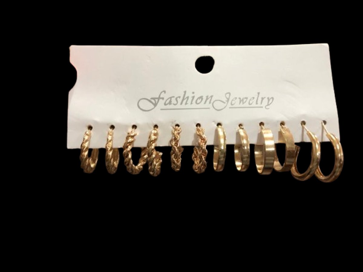 Set 1 de argollas doradas