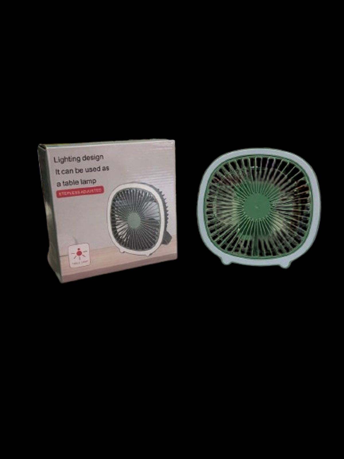 Ventilador de escritorio LUO con luz Led