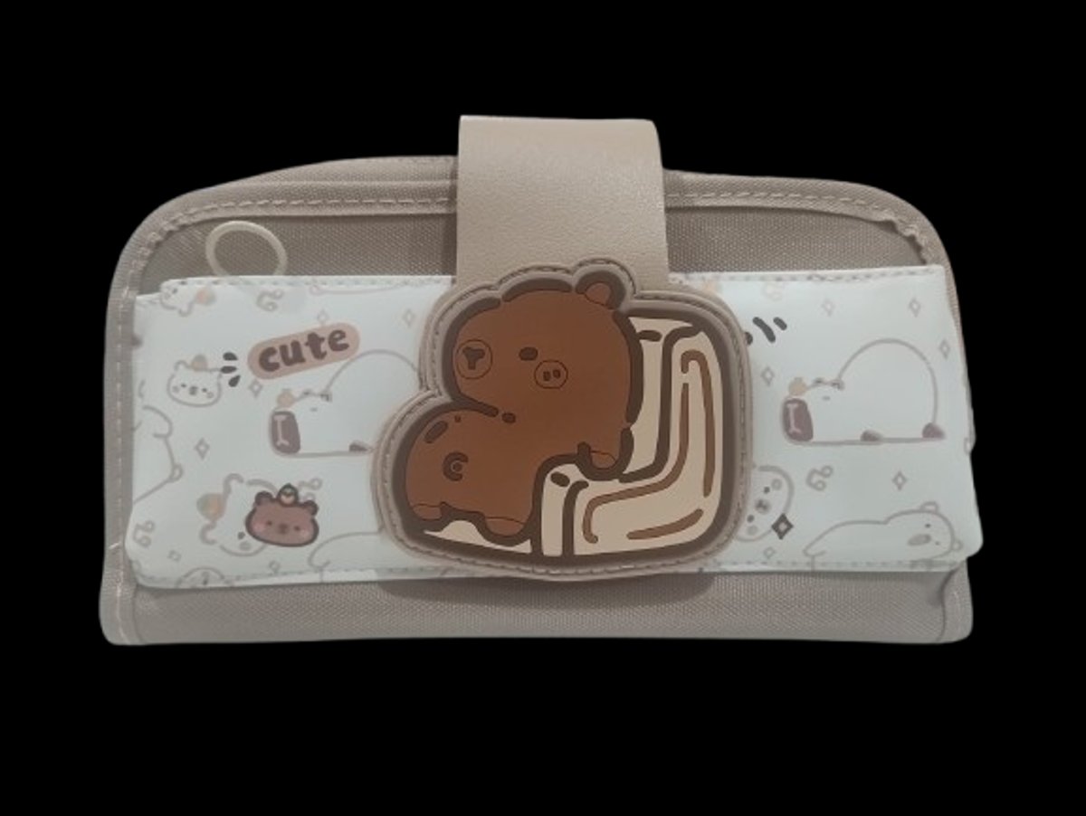 Cartuchera de Capibara 3 compartimientos