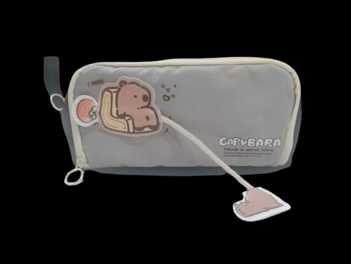 Cartuchera de Capibara 2 compartimientos