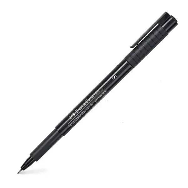 Marcador permanente Faber Castell punta fina