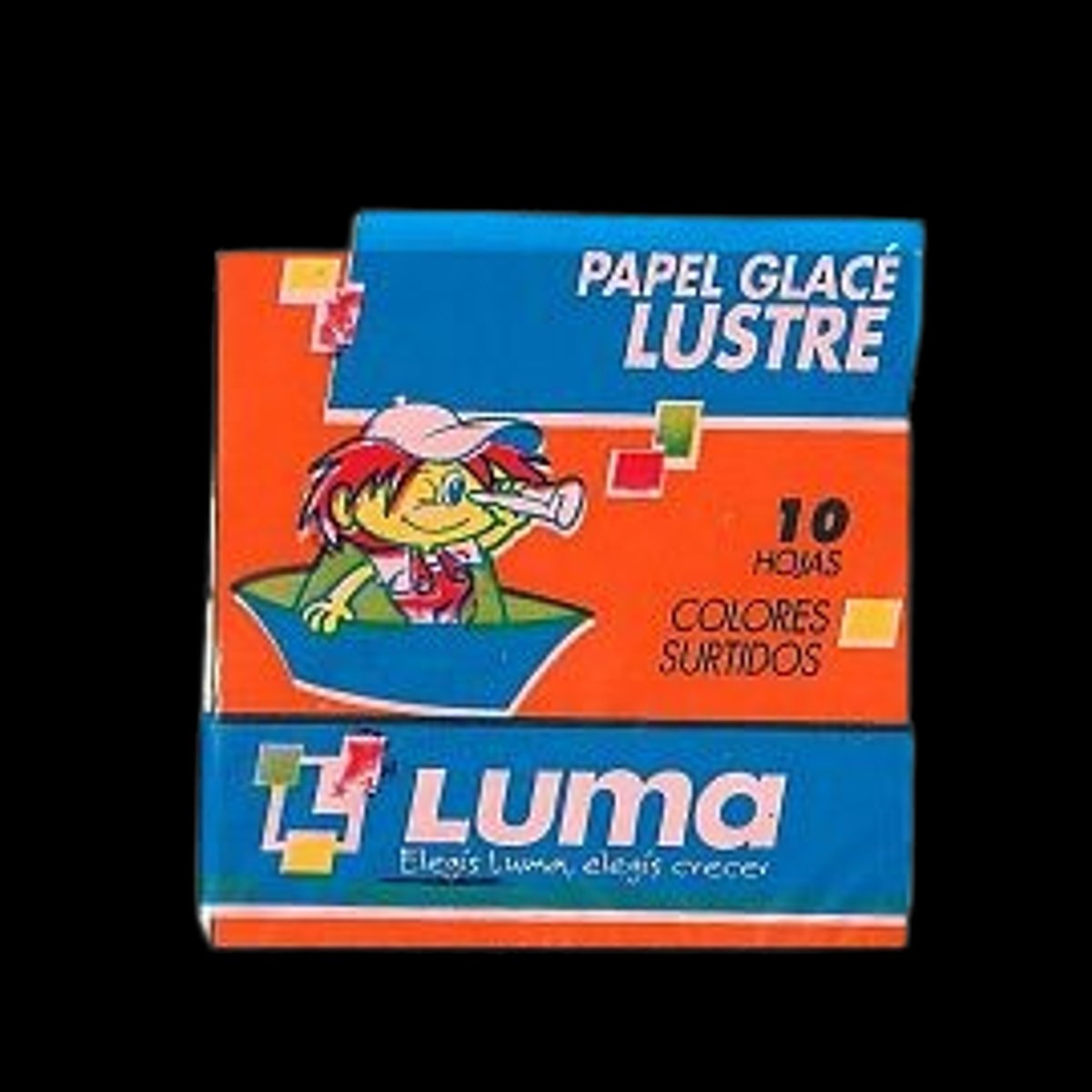 Papel glasé opaco (10 hojas de 10cmx10cm)