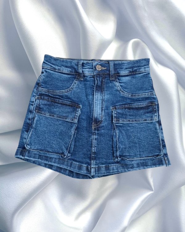 SHORT POLLERA CARGO LYCRA 