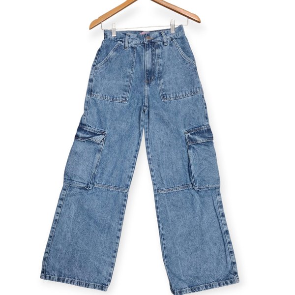 WIDE LEG CARPINTERO AZUL 